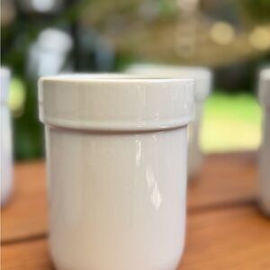Elegant White Ceramic Jar